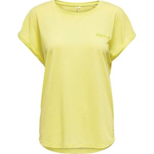 Only play frei logo loose t-shirt in de kleur lime.