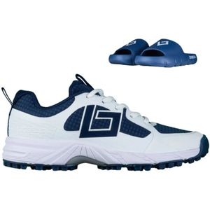 Brabo brabo shoe tribute nv/wh +slide in de kleur blauw.