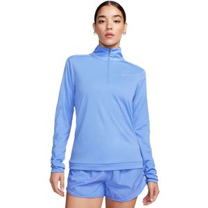 Nike dri-fit pacer 1/4-zip pullover in de kleur blauw.