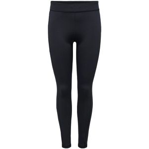 Only play lea 2 sten life high-waisted warm legging in de kleur zwart.