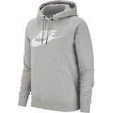Nike sportswear essential fleece hoodie in de kleur grijs.