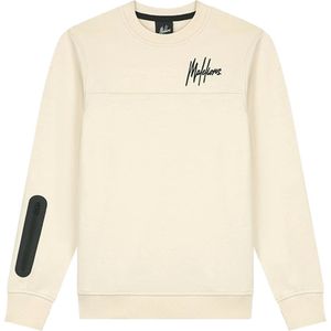 Malelions sport counter sweater in de kleur ecru.