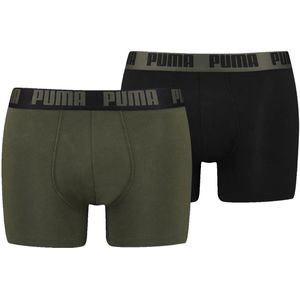 Puma basic boxer 2-pack in de kleur groen.