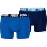 Puma everyday basic 2-pack boxers in de kleur blauw.