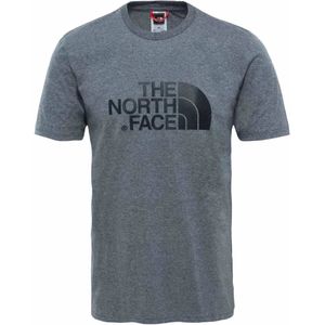The north face easy t-shirt in de kleur grijs.