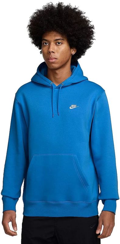 Nike - Hoodie Club - Blauw - Katoen