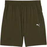 Puma flex 7 woven short in de kleur groen.