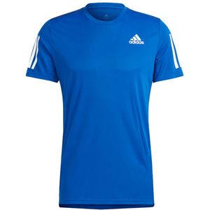 Adidas own the run t-shirt in de kleur blauw.