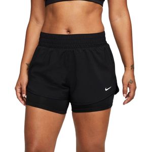 Nike dri-fit one 2-in-1 short in de kleur zwart.