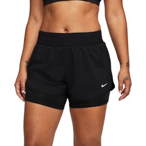Nike dri-fit one 2-in-1 short in de kleur zwart.