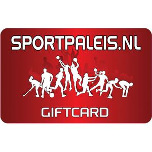 Sportpaleis.nl giftcard sportpaleis.nl in de kleur rood.