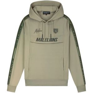 Malelions sport warming up hoodie in de kleur groen.