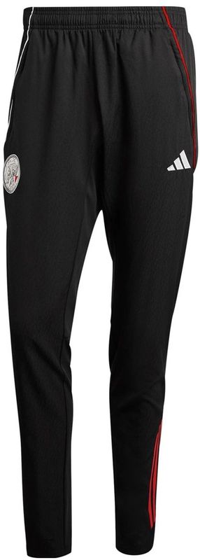 adidas - Ajax - Presentatie Trainingsbroek - Zwart/Wit/Rood - 100% Gerecycled Polyester, AEROREADY Technologie