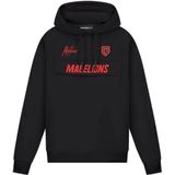 Malelions sport rebound anorak hoodie in de kleur zwart.