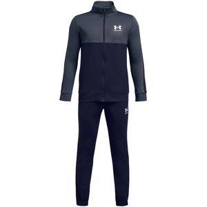 Under armour colorblock knit trainingspak in de kleur marine.