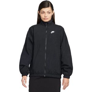 Nike sportswear essential windrunner jack in de kleur zwart.