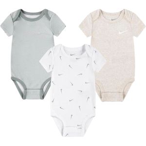 Basislaagset - Katoen/poly Rib - 3 Korte Mouwtjes - Zacht