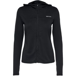 Only play mila ls zip hoodie in de kleur zwart.