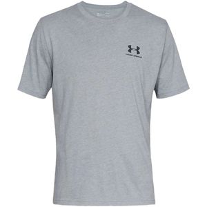 Under armour sportstyle left chest t-shirt in de kleur grijs.