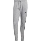 Adidas essentials fleece fitted 3-stripes broek in de kleur grijs/zwart.