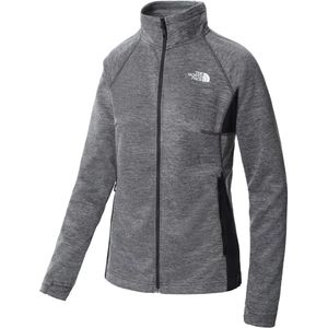 The north face athletic outdoor full-zip midlayer jack in de kleur grijs.