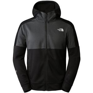 The north face mountain athletics full-zip fleece hoodie in de kleur zwart.