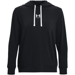 Under armour rival terry hoodie in de kleur zwart.