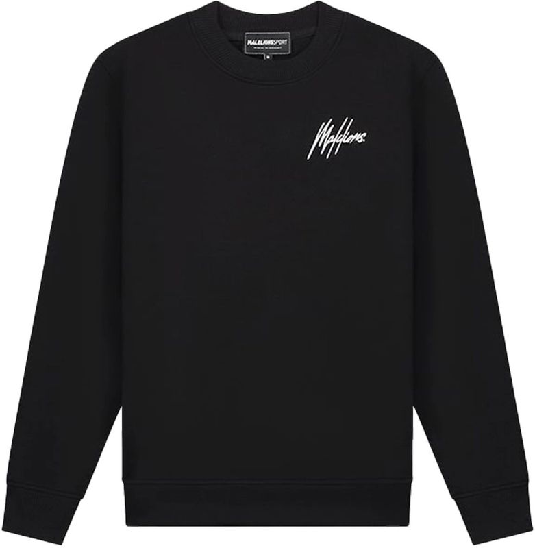 Malelions sport logo sweater in de kleur zwart.