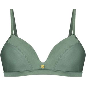 Ten cate triangel bikinitop in de kleur groen.