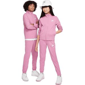 Nike sportswear big kids tracksuit in de kleur roze.