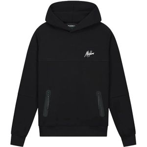Malelions sport counter hoodie in de kleur zwart.