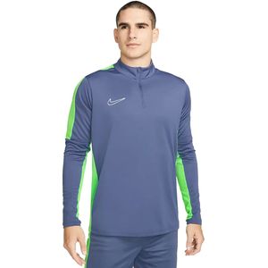 Nike dri-fit academy global 1/4-zip top in de kleur blauw.