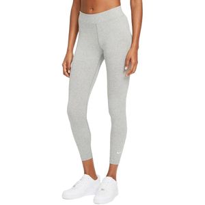 Nike sportswear essential 7/8-legging in de kleur grijs.