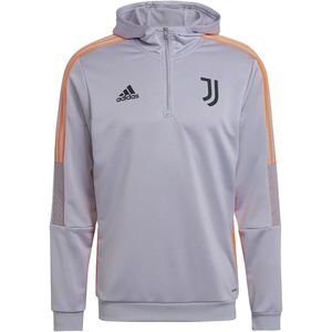 Juventus tiro 21 hoodie in de kleur grijs.