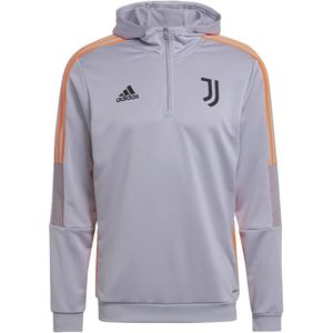 Juventus tiro 21 hoodie in de kleur grijs.