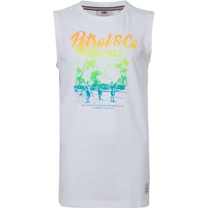 Petrol industries men singlet r-neck in de kleur wit.