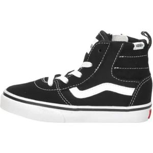 Vans Ashwood Hi Decon Side Zip Sneaker, Zwart/Wit, 1.5 UK Kind, Zwart/Wit, 1.5 UK Child