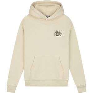 Malelions lodge hoodie in de kleur ecru.