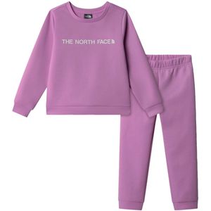 The north face polyesterset in de kleur paars.