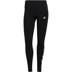 Adidas essentials high-waisted logo legging in de kleur zwart/wit.