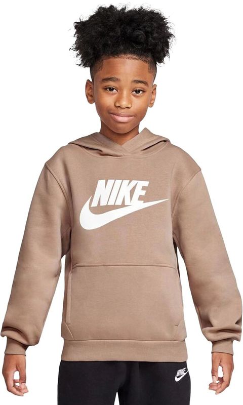 Nike - Sportswear Club Fleece Hoodie - Lichtbruin - Junior