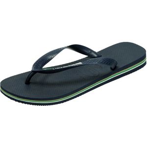 Havaianas brasil logo in de kleur marine.