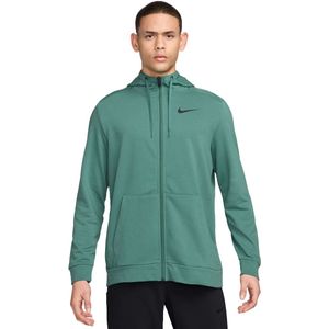 Nike dri-fit full-zip hoodie in de kleur groen.