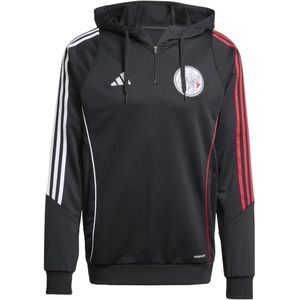 adidas Ajax - Track Hoodie - Zwart Wit Rood - 100% Gerecycled Polyester