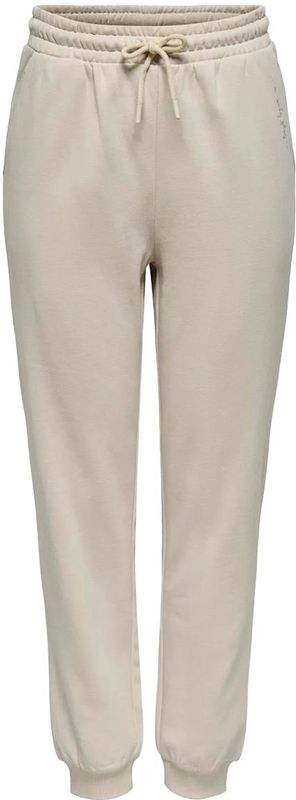 Only play lux life brush joggingbroek in de kleur ecru.