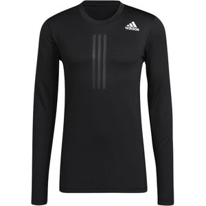 Adidas compression warm longsleeve in de kleur zwart.