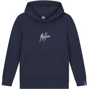 Malelions split essentials hoodie in de kleur blauw.