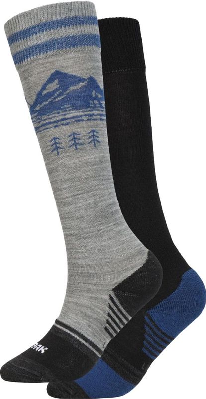 Icepeak - Itasca - Ski Sokken - Zwart - 75% Acryl, 20% Polyamide, 5% Elastaan