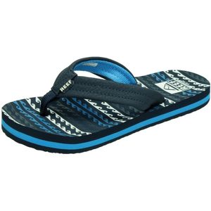 Reef little ahi teenslippers junior in de kleur blauw.