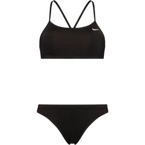 Nike essential racerback bikini set in de kleur zwart.